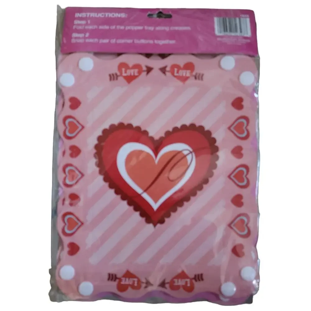 Valentines Day Treat Container Lot‎ Cello Bags Popper Trays Paper Sacks Bundle